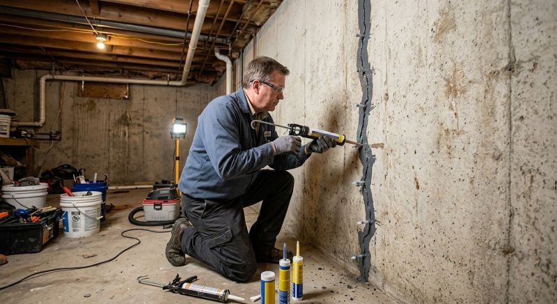 Basement Crack Repair in Jonesboro, GA