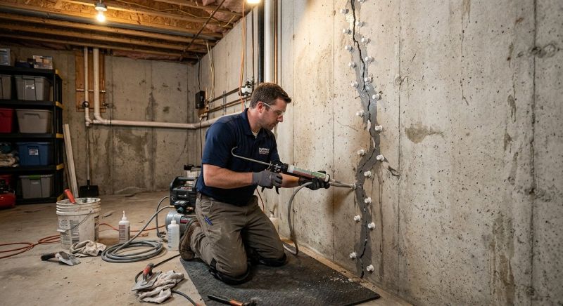 Basement Crack Repair in Jonesboro, GA