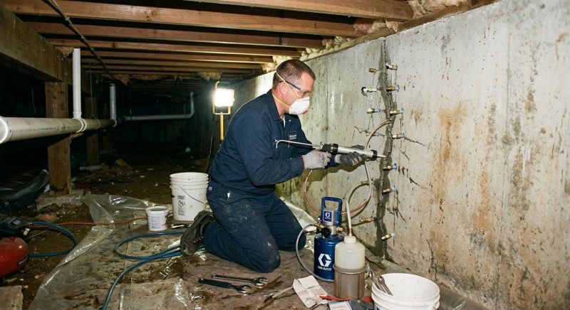 Basement Foundation Repair in Brooks, GA