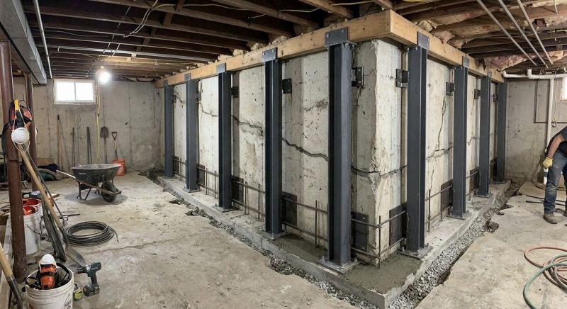 Basement Stabilization in Jonesboro, GA