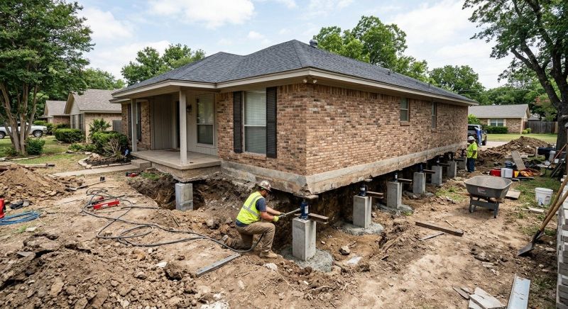 Foundation Pier Leveling in Jonesboro, GA