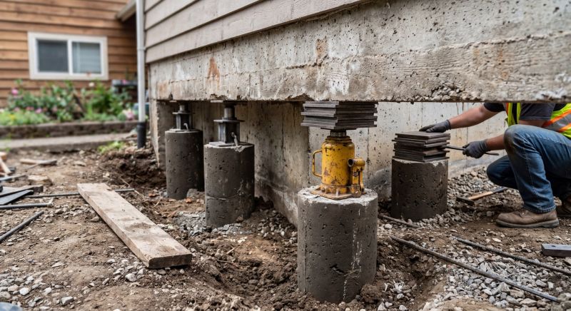Foundation Pier Leveling in Jonesboro, GA