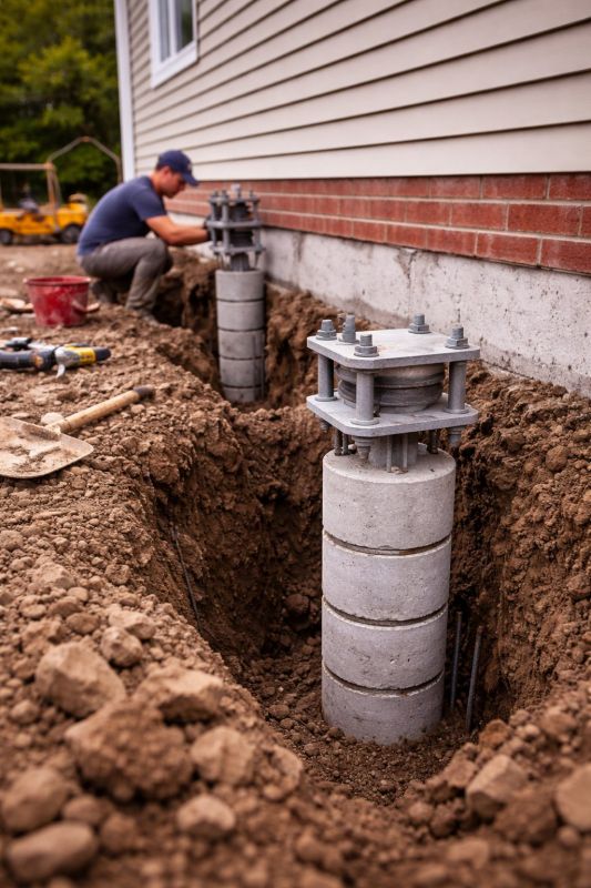 Helical Piers Installation in Jonesboro, GA