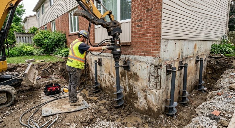 Helical Pile Installation in Jonesboro, GA