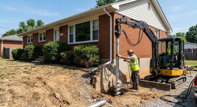Helical Pile Installation in Jonesboro, GA