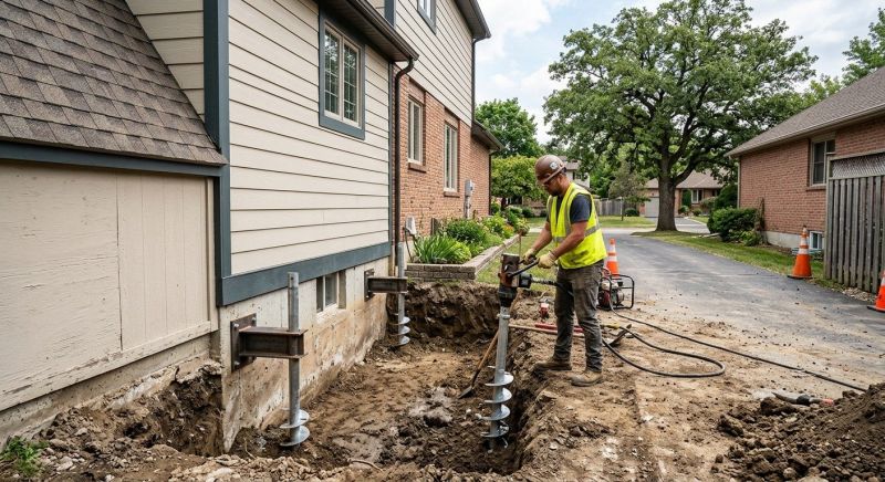 Helical Pile Installation in Jonesboro, GA