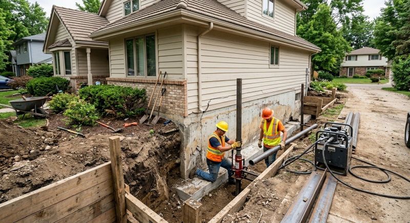 House Foundation Repair in Brooks, GA