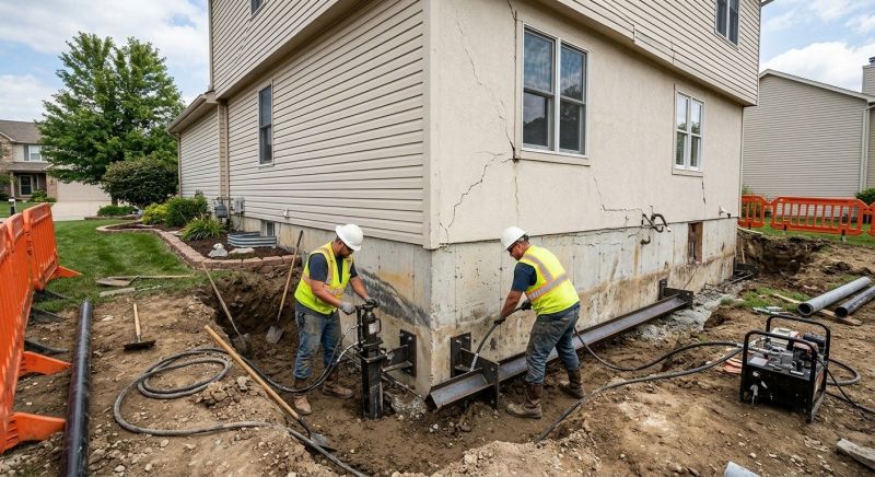 Sinking Foundation Repair in Griffin, GA