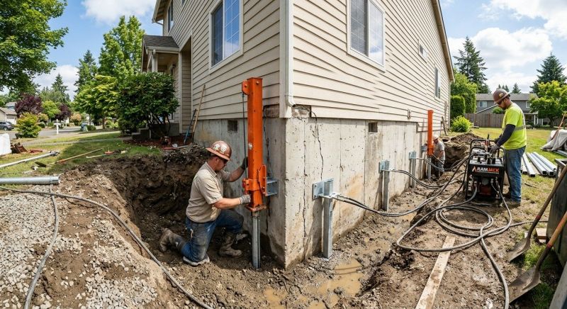 Sinking Foundation Repair in Lithonia, GA
