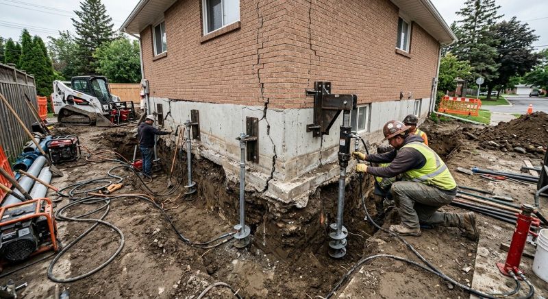 Sinking Foundation Repair in Locust Grove, GA